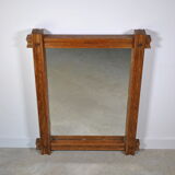Oak mirror circa 1960