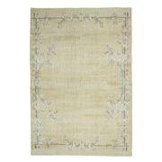 1970s Turkish yellow hand-knotted area rug 210x305