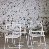 4 chaises pliante "Ted net" par Niels Gammelgaard pour IKEA