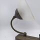 Brass and glass wall light.