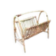 Vintage rattan and bamboo magazine rack