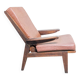 Vintage Free Span FS115 Solid Oak Recliner Chair 1950s