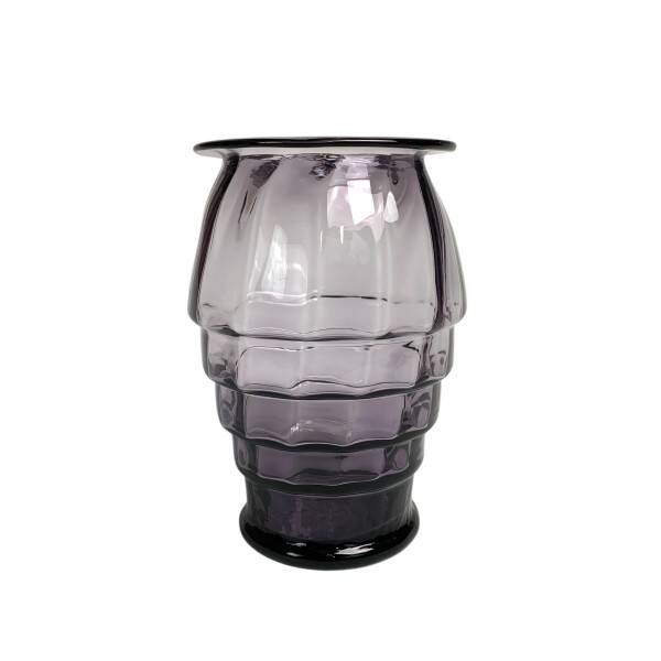 Art Deco vase with twisted vertical bands, Doyen style, 1930s.