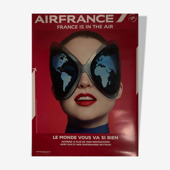 Poster France is in the Air by Sophia Sanchez & Mauro Mongiello - Small Format - On linen