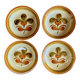 4 assiettes creuses « Fuego » Gien France