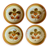 4 deep plates "Fuego" Gien France