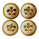 4 assiettes creuses « Fuego » Gien France