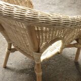 Fauteuil rotin enfant