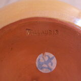Enamelled terracotta pitcher, from Vallauris.