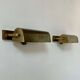 Pair of vintage modernist wall lights, adjustable in brass, France 1940