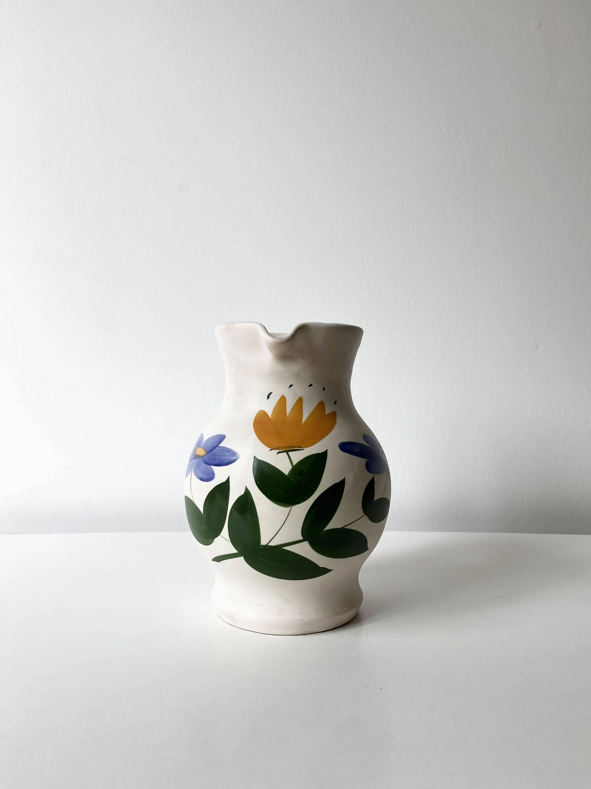 Ceramic carafe or jug 1960 Marais Pottery
