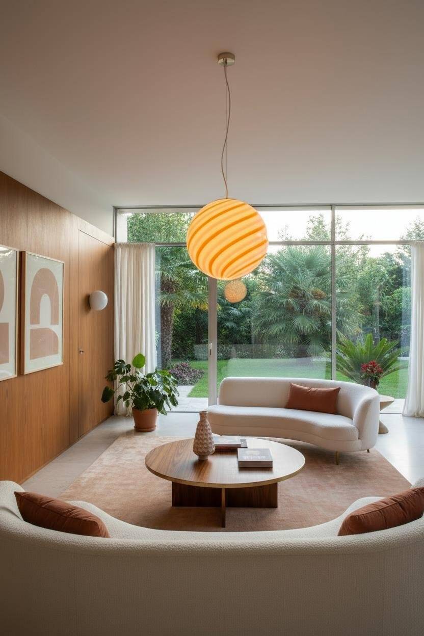 Murano sphere lamp 40 cm