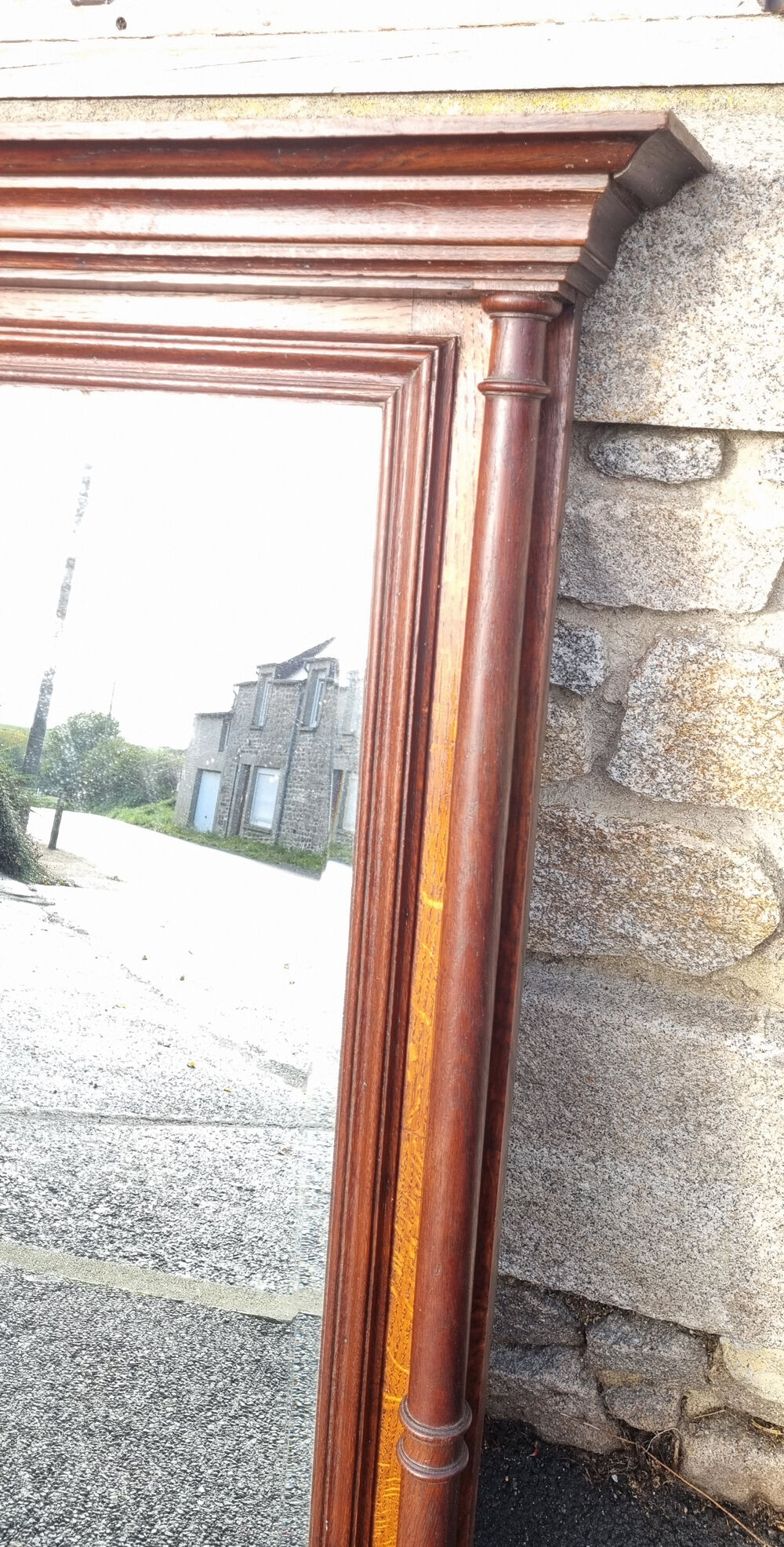 Large mirror Trumeau, wood, vintage, Henri II