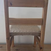 Duo de chaise enfant bois jute et cisal