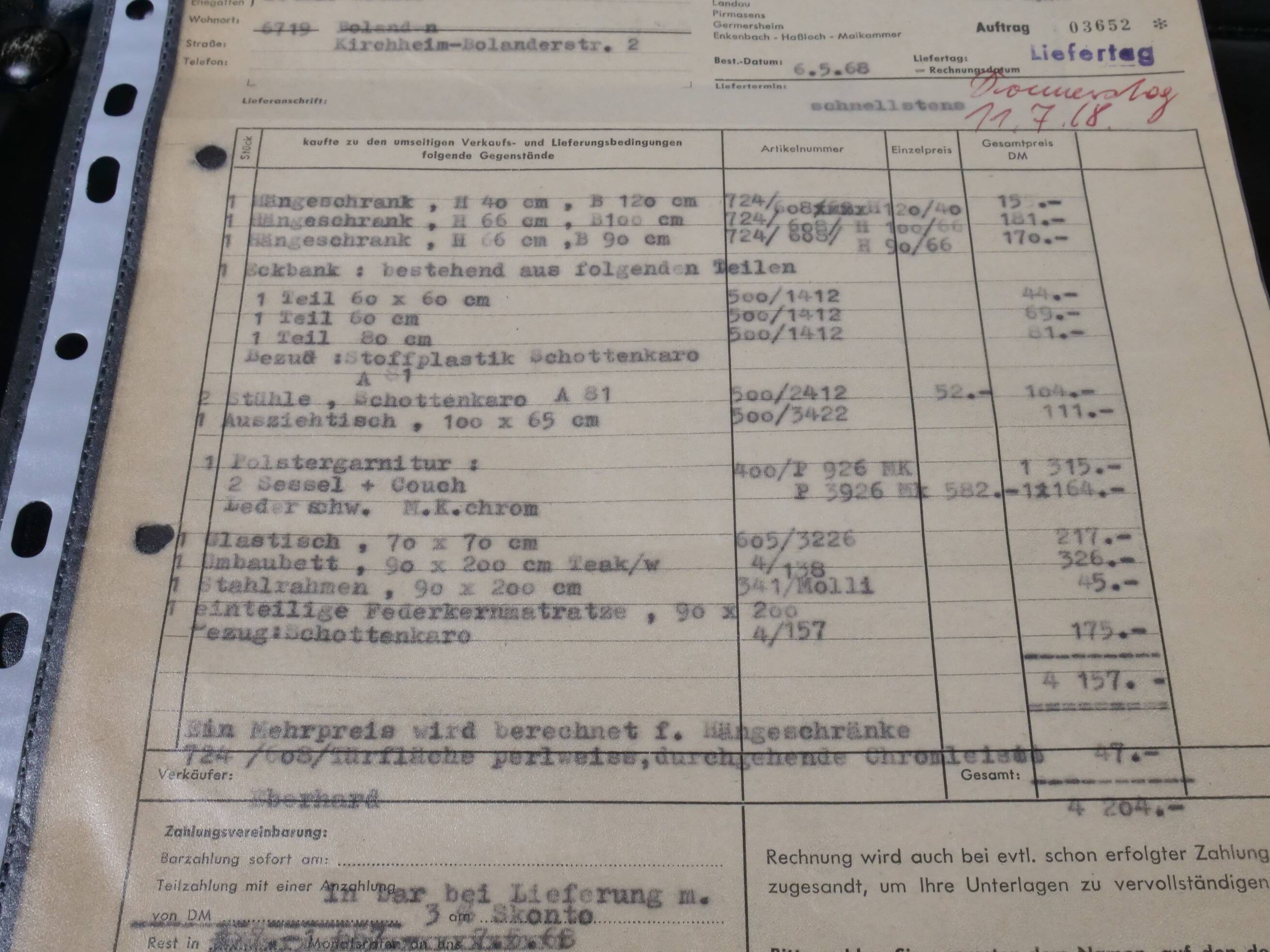 Mid-Century Design Leather Set – Sofa & Armchairs 1960s