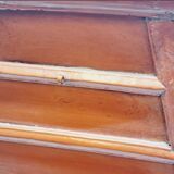 Ancien tabouret de barbier coiffeur chinois 19ème xixème siècle en bois laqué