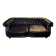 Chesterfield sofa Sebastian - Fleming & Howland - black leather