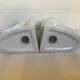 Pair of white bird, geese and duck bookends