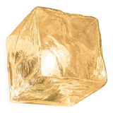 Large frosted glass wall lamp by Murano, designed by Kalmar Cube, Austria, 1960s.