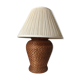 Wicker rattan table lamp
