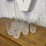 Série de 9 verres en cristal