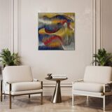 Textile sculpture-painting: The Dance of Colors