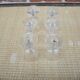 6 crystal goblets in gondola style from Baccarat (?) h 10.5 cm