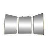Vintage Triptych Barber Mirror