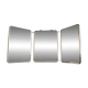 Miroir de barbier triptyque vintage