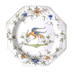 Octagonal plate faience Moustiers
