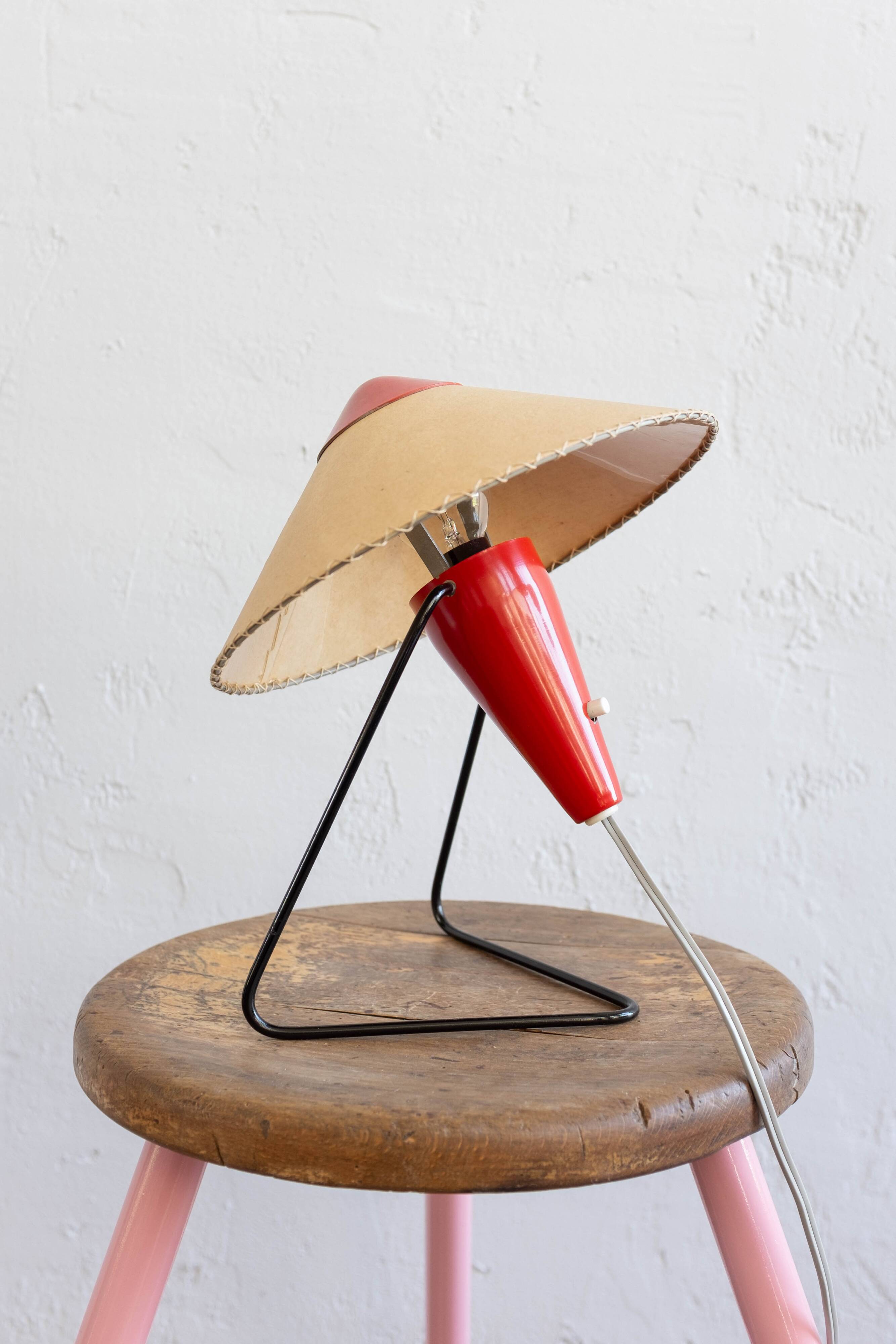 Mid Century Czech Table Lamp by Helena Frantova for Okolo, 1950s