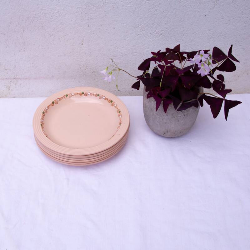 6 Betty Longwy soup plates