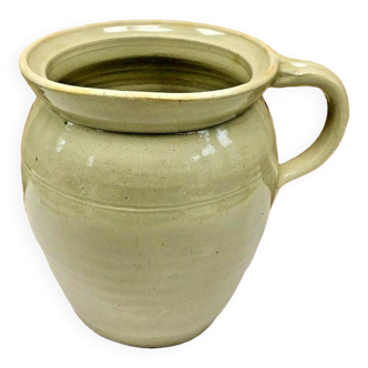 Old large Digoin stoneware milk grease pot