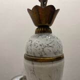 Italian Murano Glass Brass Chandelier 1940’s