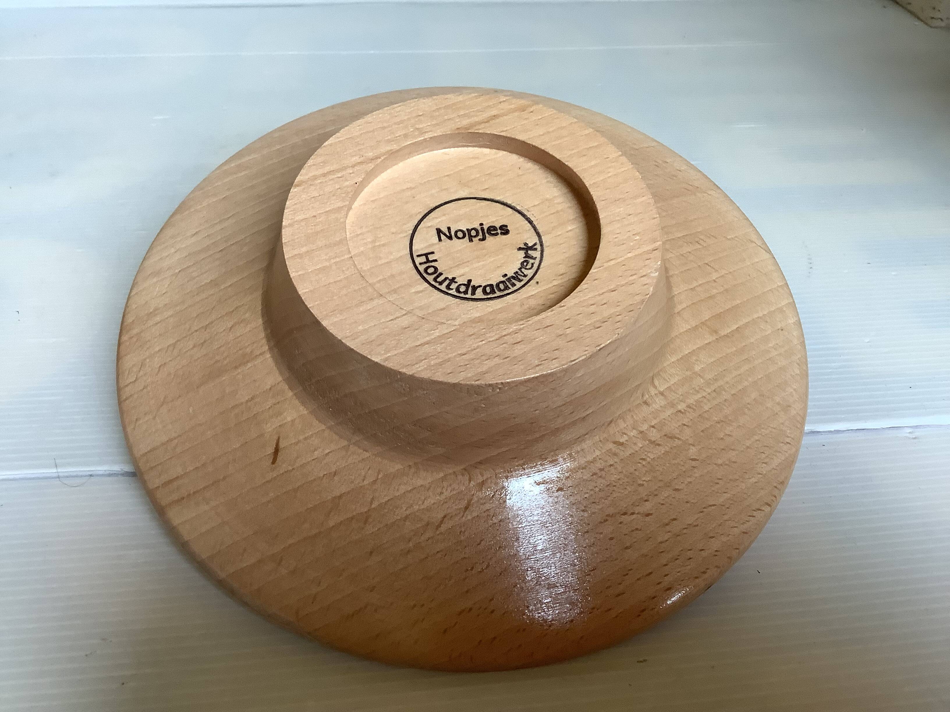 Wooden catchall Nopjes handcrafted woodturning