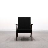 Mid Century Easy Chair Model B - 310 Var in Black Buckle
