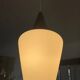 Louis Kalff 60s pendant light in teak and opaline