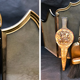 Old fire screen and accessories brass fireplace 1940 spark arrest fireplace firescreen