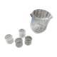 Liqueur set and ice bucket in crystal – Cristal d'Arques "Longchamp"
