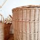 Old rattan laundry basket