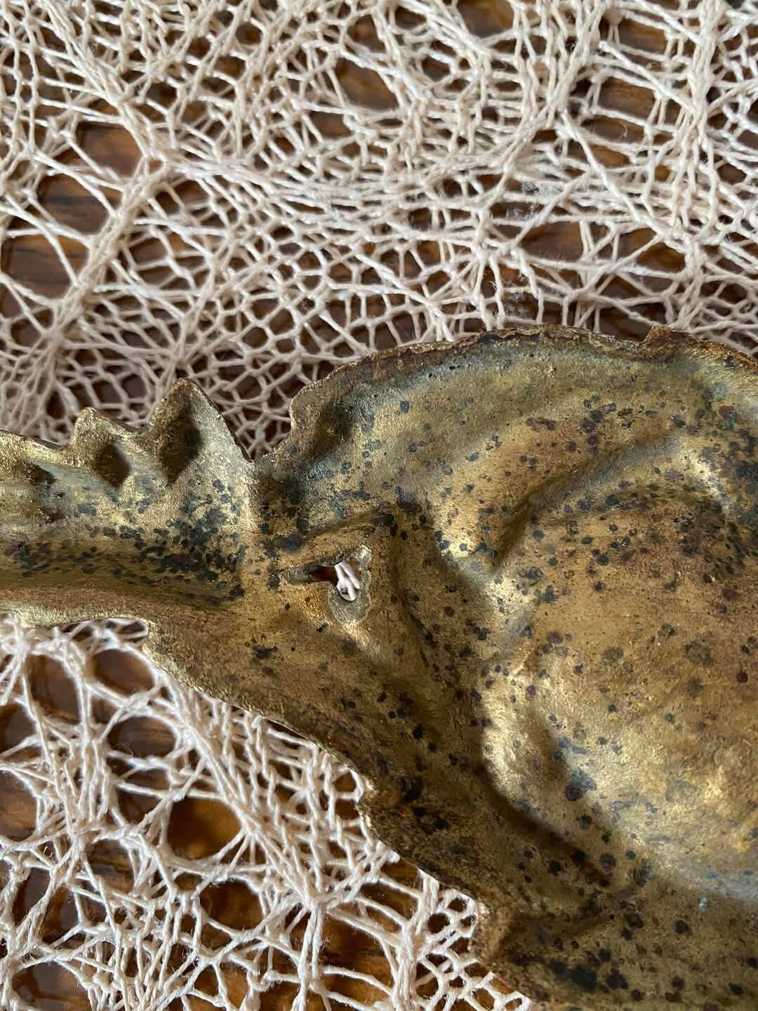 Ancient bronze pediment