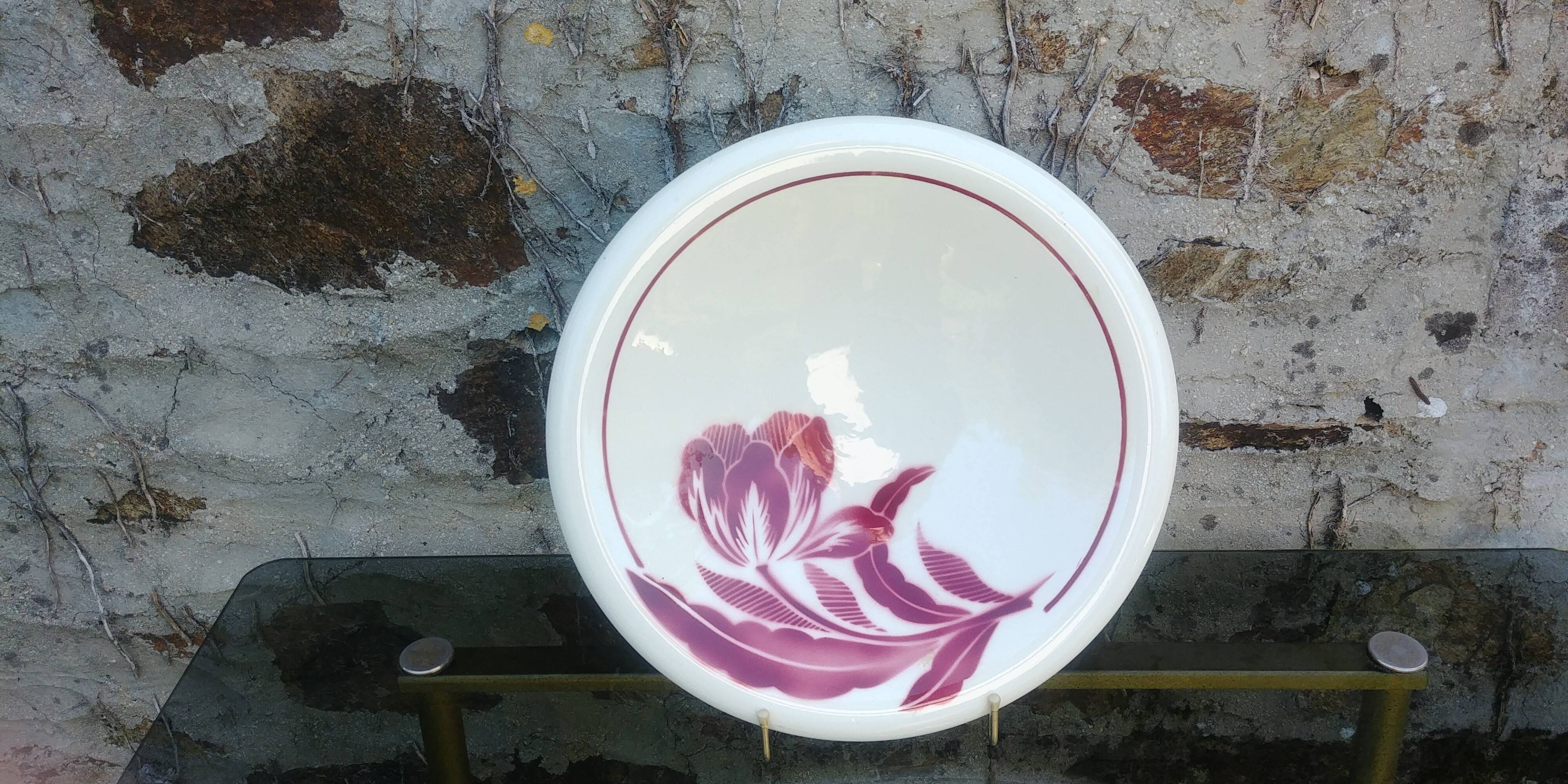 Fruit cup / large dish-Vintage faiencerie Badonviller model Marlene years 50/60