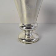Set of six Amalgam Glass Goblets, Biedermeier, Peasant Silver, Circa 1860's.