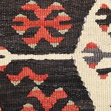 6x12 Multicolor Orientel Kilim Rug, Handmade Wool Kilim Rug, 185x350Cm