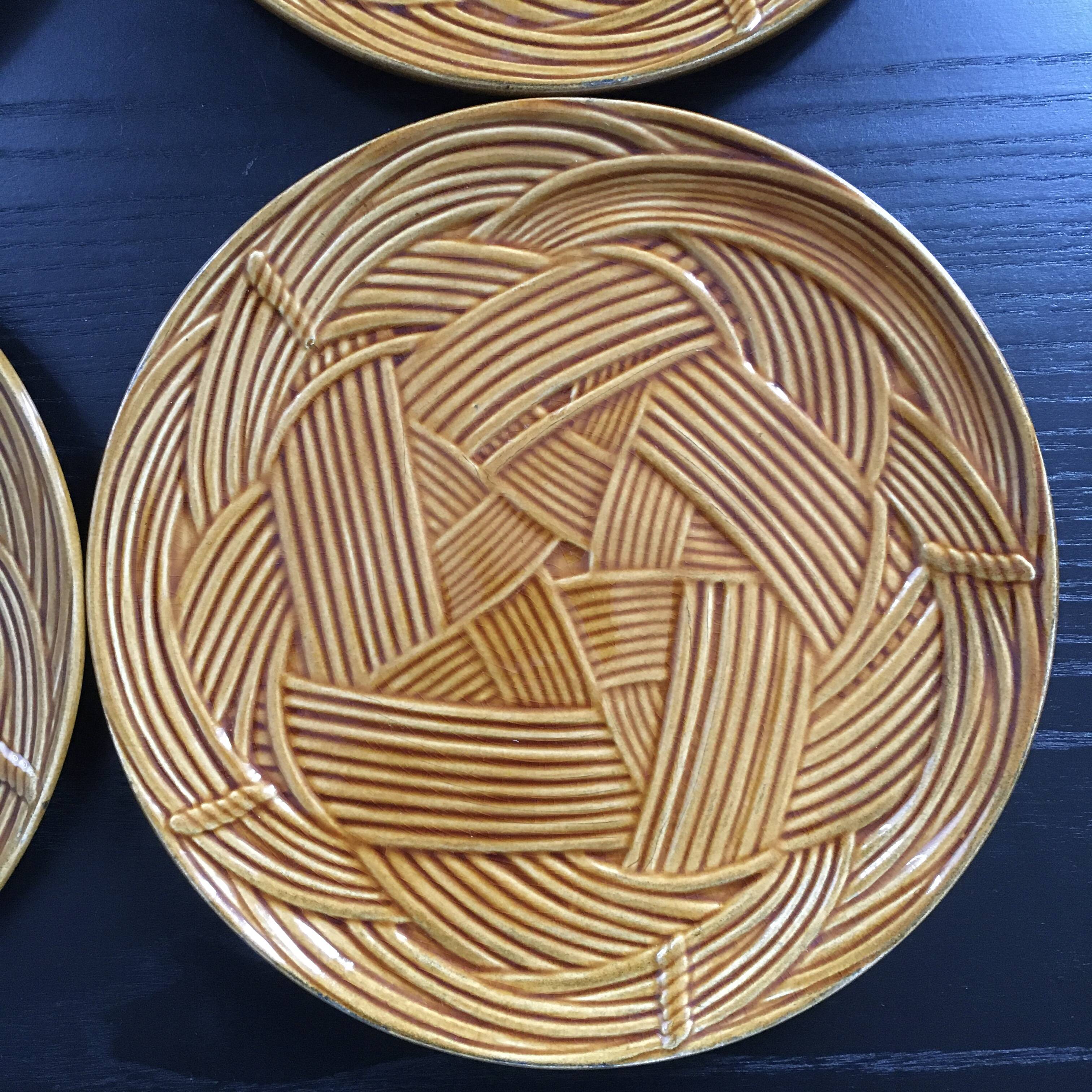 Set of 4 Gien plates