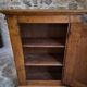 French antique oak wardrobe with one door, 18th century.