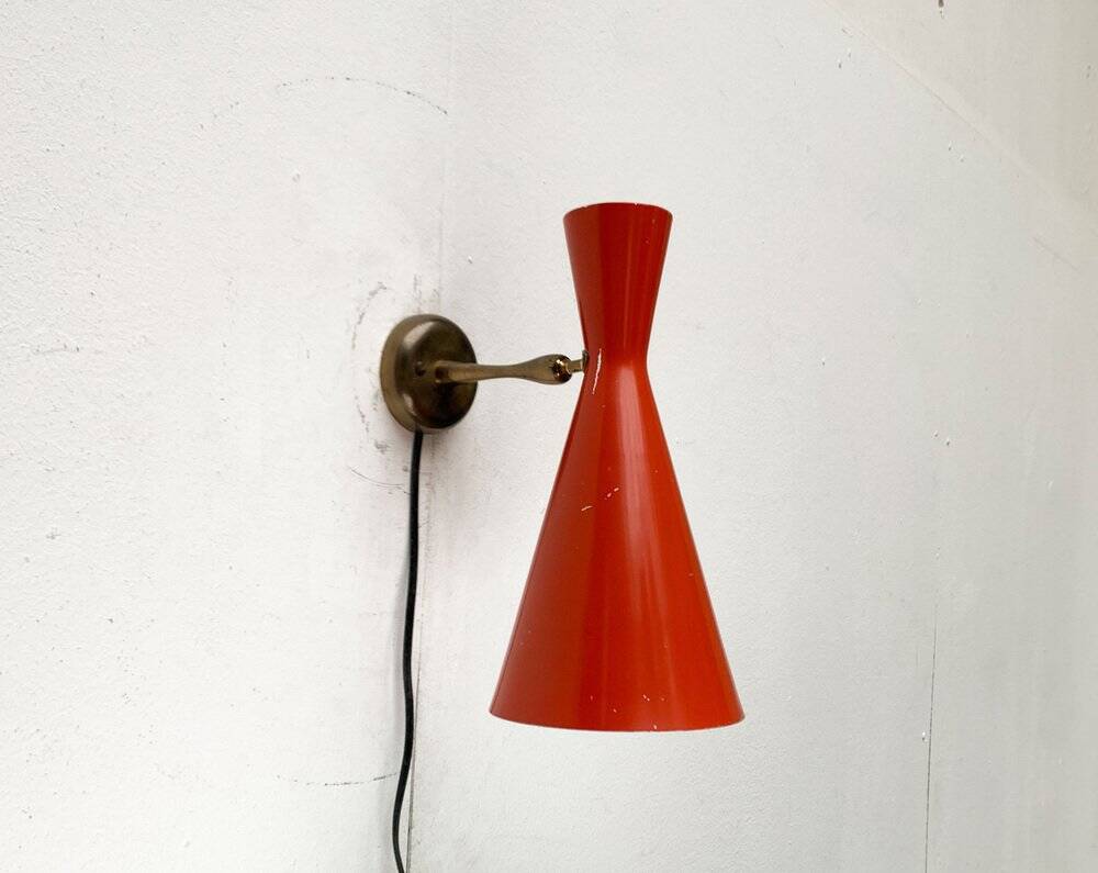 Mid-Century Diabolo Wall Lamps, 1960s, Set of 2