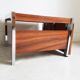 Table basse chrome et formica
