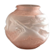 Pink art deco ball vase