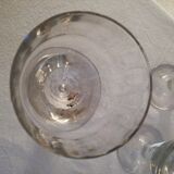 Set of 8 glasses walk blown with the mouth